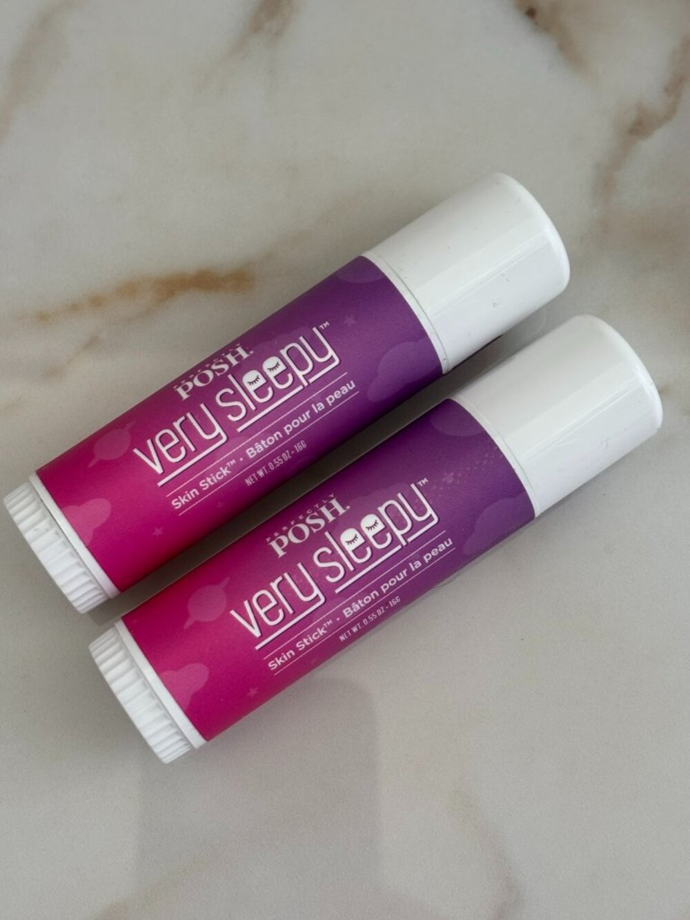 NEW! Perfectly Posh Very Sleepy Skin Stick LOT OF 2 Lavender Chamomile Melatonin